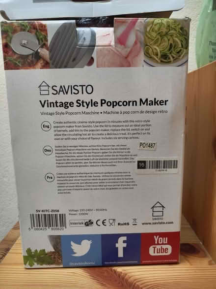 Photo of free Popcorn maker (Crouch end N8) #2