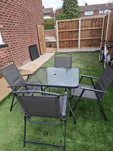 Photo of free Outdoor table and chairs (Stockport) #1