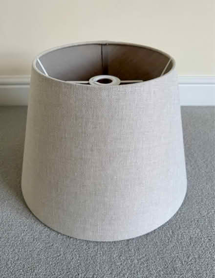 Photo of free John Lewis linen tapered lampshade - Natural 40cm diameter (Arborfield Garrison RG2) #1