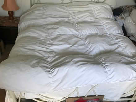 Photo of free Goose feather/down double duvet. (Wootton OX13) #1