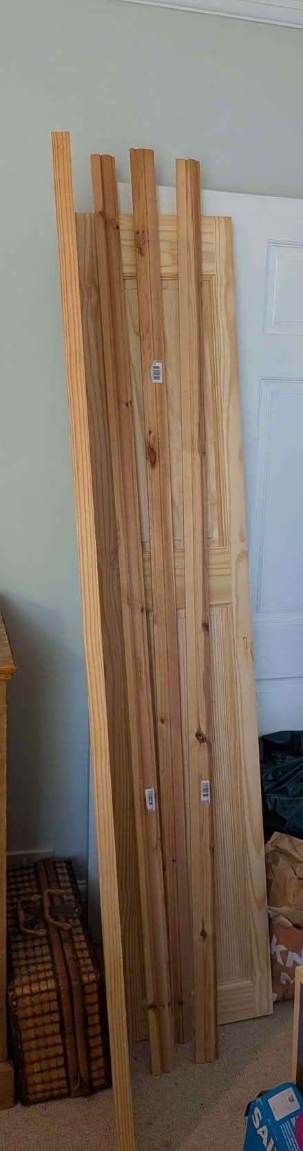 Photo of free New pine folding door with parts ready for installation (Sharrow S7) #1