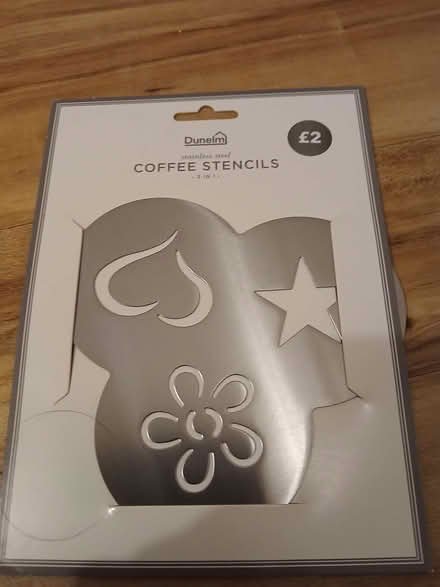 Photo of free Dunhelm coffee stencil new (Gatley SK8) #1