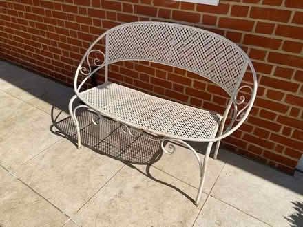 Photo of free Two seater metal bench (Thames Ditton KT7) #3