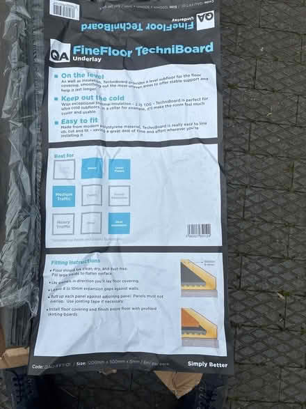 Photo of free Polystyrene underlay for wooden floors (Dursley GL11) #1