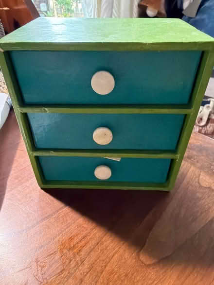Photo of free Tiny chest of drawers w/beads (Berkeley) #1