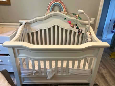 Photo of free Wooden crib converts to bed (Lake arrowhead) #1