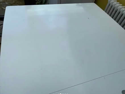 Photo of free white dining table with hairpin legs extendable (St Albans AL3) #2