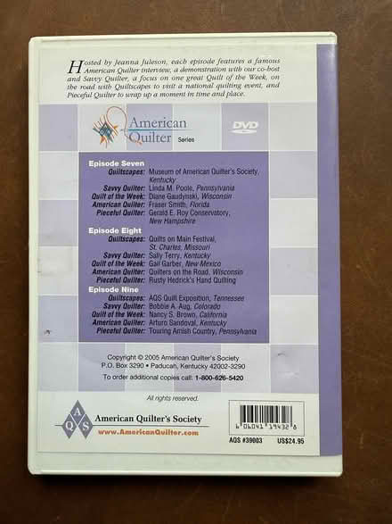 Photo of free CRAFTING DVDs quilting etc (M33) #2