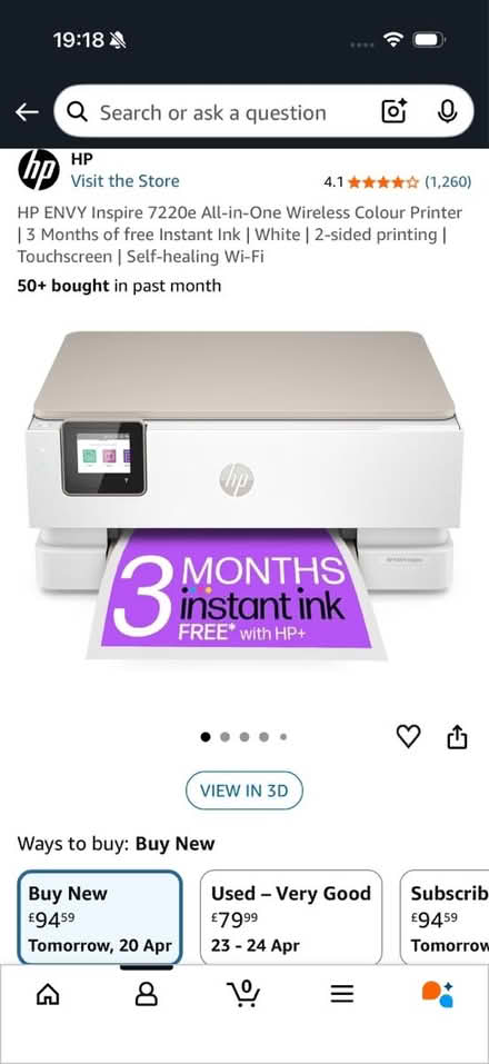 Photo of free HP ENVY Inspire 7220e Printer (Bayswater/Lancaster Gate W2) #2