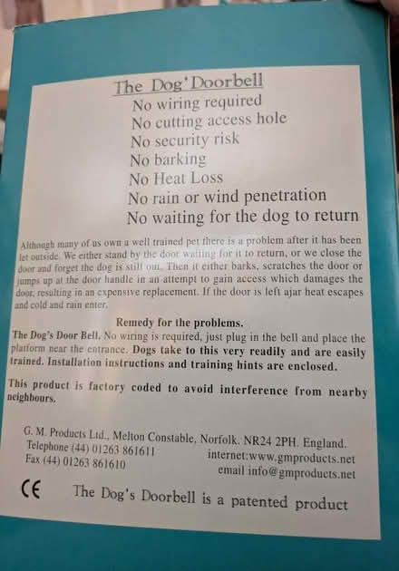 Photo of free Dogs doorbell (Muxton TF2) #2