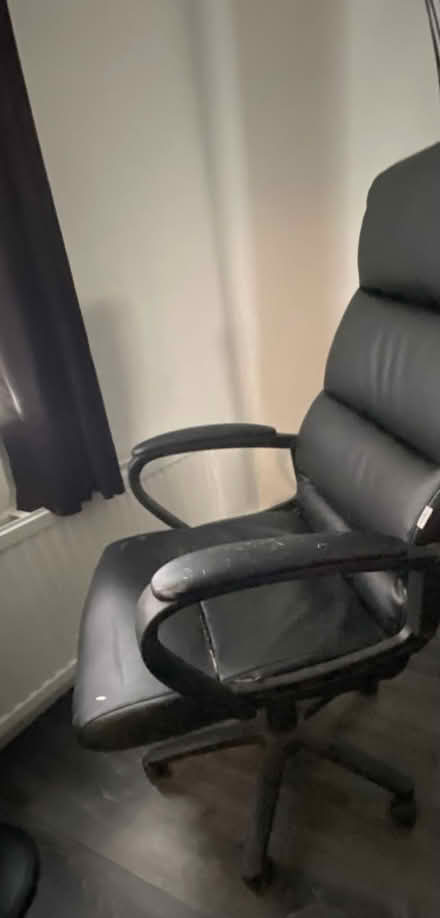 Photo of free Faux leather office chair (Longley S5) #3