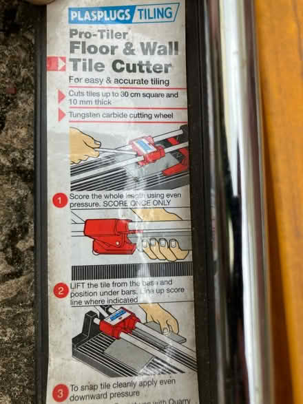 Photo of free Tile cutter (Greenhill S8) #2