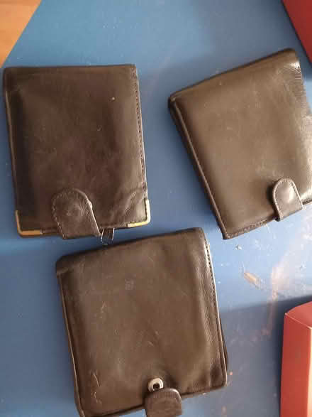 Photo of free 3 black leather wallets (Trowbridge hilperton BA14 7) #1