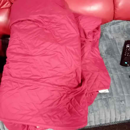 Photo of free Full fitting red quilted pet safe 3-seater sofa cover (Denton M34) #1
