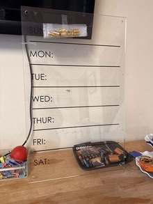 Photo of free Acrylic dry-erase wall calendar (20876) #1