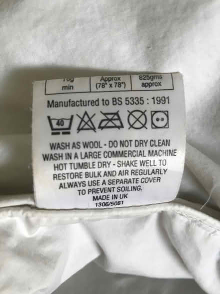Photo of free Goose feather/down double duvet. (Wootton OX13) #4