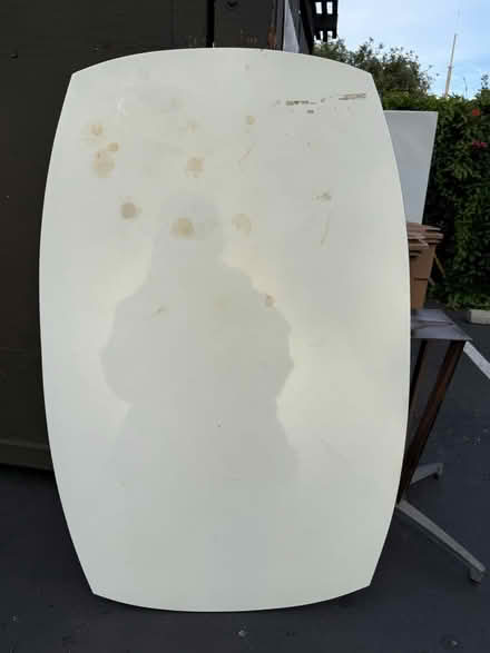 Photo of free Dining room table top, base, screws (1075 Valencia Avenue) #1