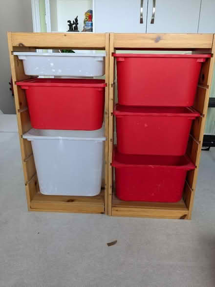 Photo of free IKEA wooden storage unit (Sands End SW6) #1