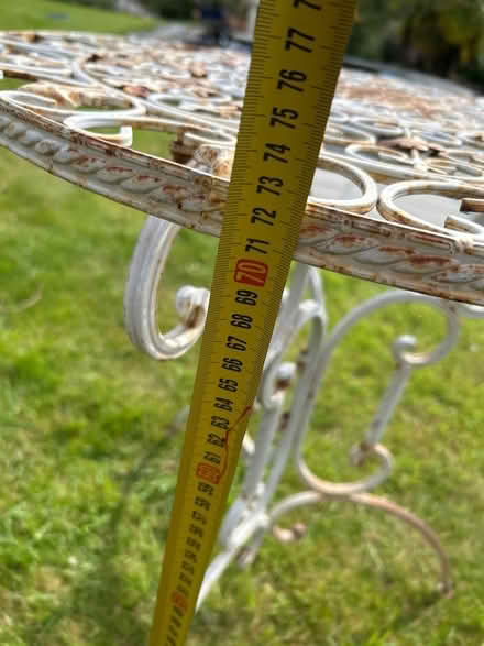 Photo of free Metal table (Haldens AL6) #3