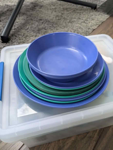 Photo of free Plastic camping plates (Haslucks Green B90) #1