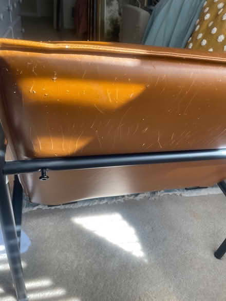 Photo of free Faux pleather chair metal framing (South Olathe) #2