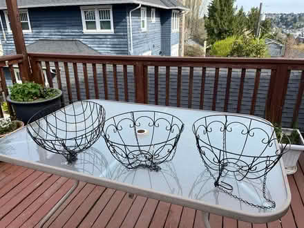 Photo of free 3 metal hanging baskets (Queen Anne) #1