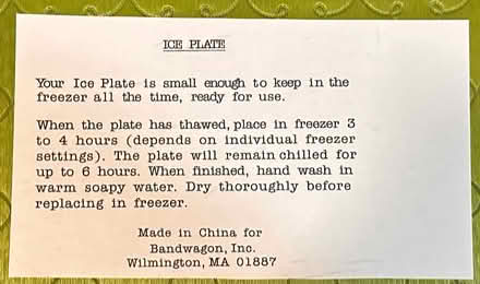 Photo of free Ice (Chiller) Plates (West San Jose 95128) #2