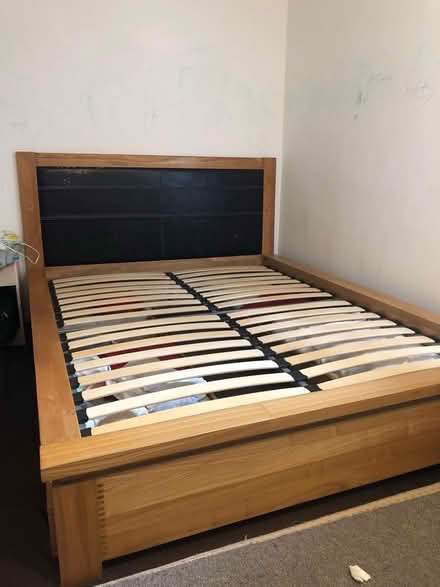 Photo of free King size bed frame (Woburn Gardens RG22 6UB) #1