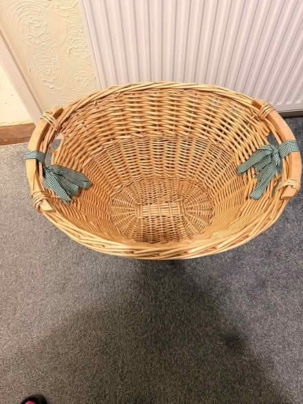 Photo of free Two wicker laundry baskets (Sonning Common RG4) #1