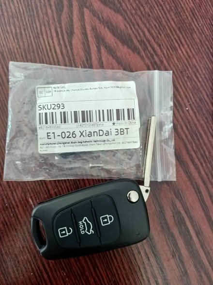 Photo of free Hyundai i20 Car Key cover (Blackmoor lane SL6) #1