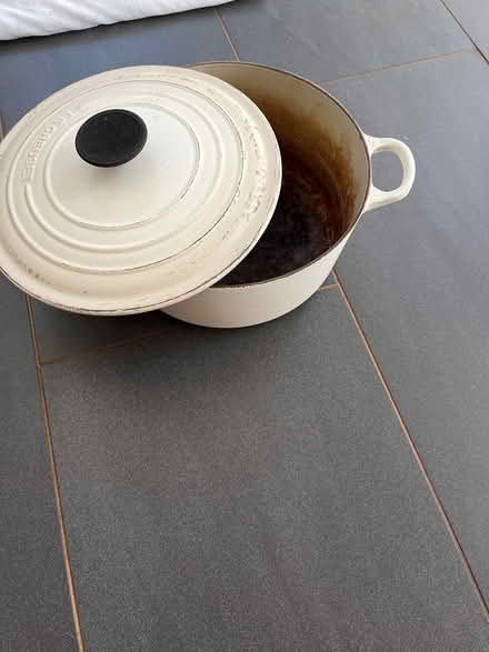 Photo of free Le Creuset pan with lid (Leckhampton) #1