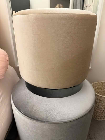 Photo of free Velvet storage stool (Great Wakering SS3) #3