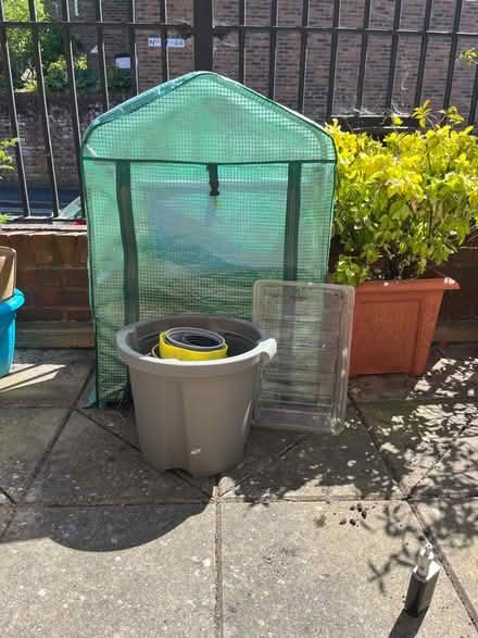 Photo of free Mini greenhouse and lots of plant pots (Hanover BN2) #1