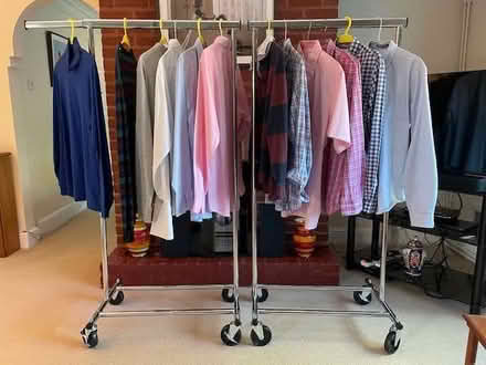 Photo of free 2 immaculate portable clothes hangers (Didcot OX11) #1