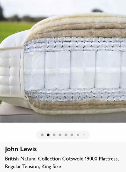 Photo of free John Lewis king sized mattress (SW15 3PF) #2