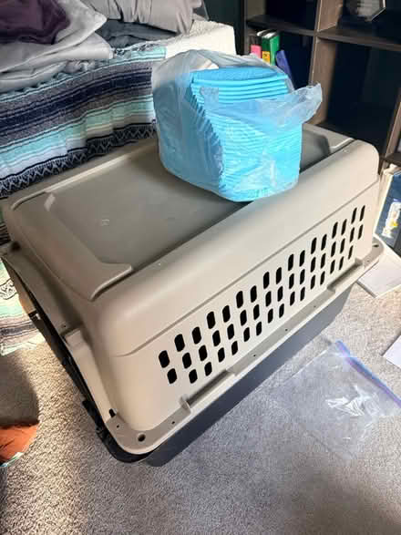 Photo of free dog crate 35”x25”x27” (Northville) #1