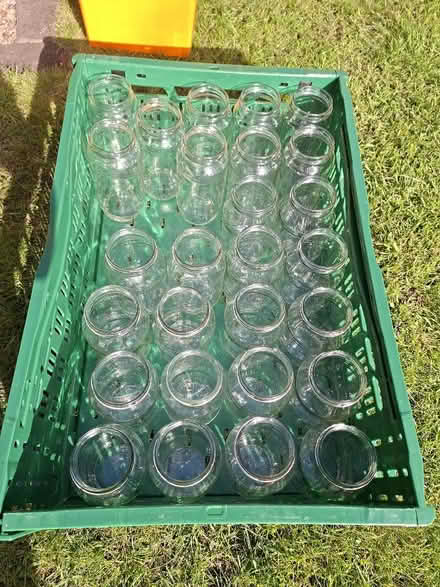 Photo of free 27 clean glass jars all with 63mm openings (Gosforth NE3) #1