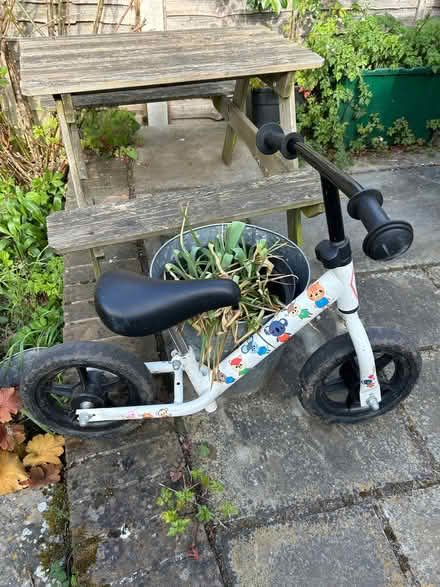 Photo of free Child balance bike approx age 2-5 (Raynes Park SW20) #1