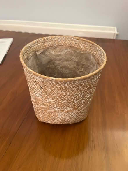Photo of free Plant pot cover (wicker pattern) (King’s Hedges CB4) #2