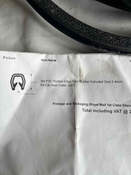 Photo of free New rubber edge trim (Shirley, Croydon) #2