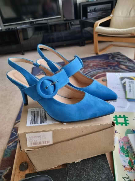 Photo of free Blue shoes size 6 extra wide (Halfway S20) #1