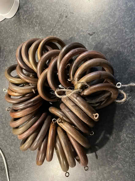 Photo of free wooden curtain rings (Sutton Pools OX14) #1