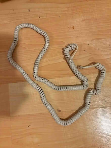 Photo of free Landline phone coiled handset cord (L5L 5P5) #1