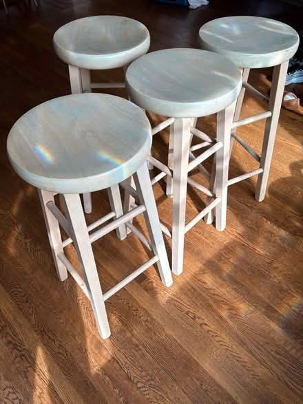 Photo of free Wooden 4 stools (Capitol hill) #2