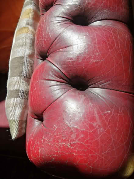 Photo of free Leather chesterfield sofa (Church RG2) #4