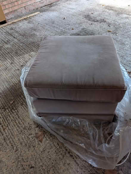 Photo of free Upholstered footstool (nr Abingdon OX14) #1