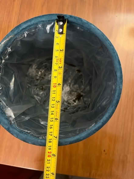 Photo of free Plant pot cover (blue velour) (King’s Hedges CB4) #3