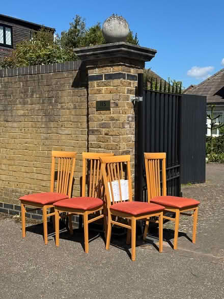 Photo of free Four dining table chairs (West Molesey.) #1
