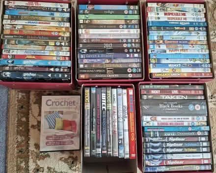 Photo of free 5 boxes of DVD films (Bilton CV22) #1