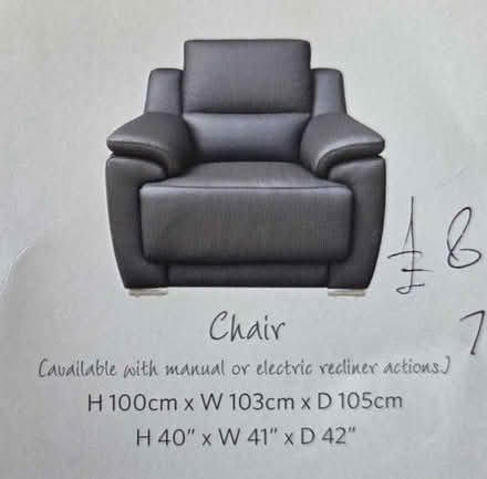 Photo of free 2 seater Sofa and chair (Calverton NG14) #3